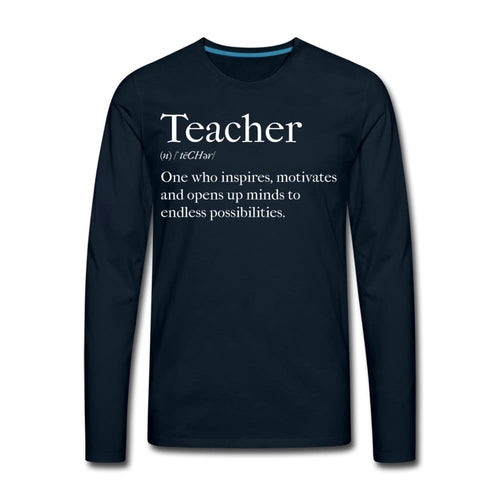 Mens Shirt - Long Sleeve Graphic Tee / Teachers Inspire