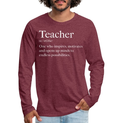 Mens Shirt - Long Sleeve Graphic Tee / Teachers Inspire